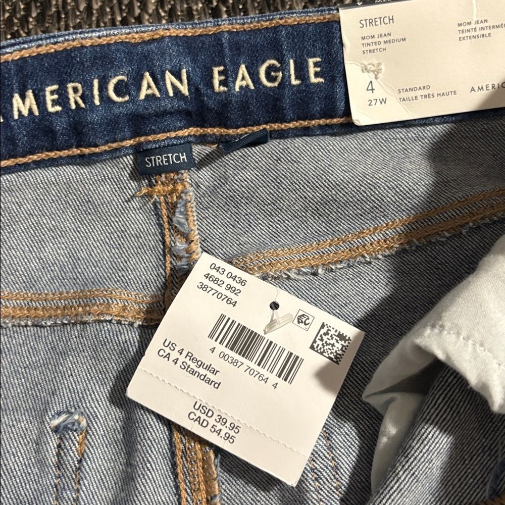 American eagle mom jean dark wash NEW - Picture 5 of 6